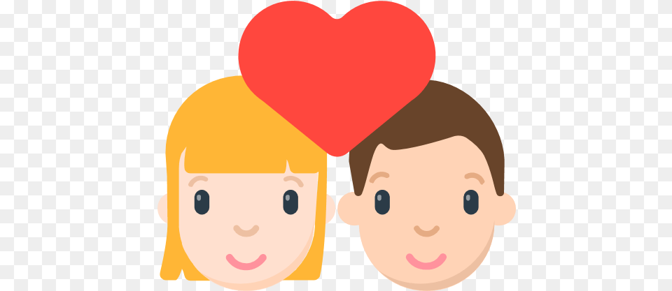 Emoji Couple Transparent Facebook Couple Heart Emoji, People, Person, Face, Head Png
