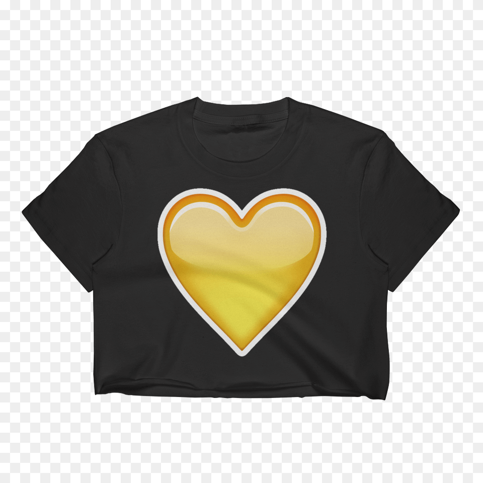 Emoji Crop Top T Shirt, Clothing, T-shirt, Heart, Symbol Png Image