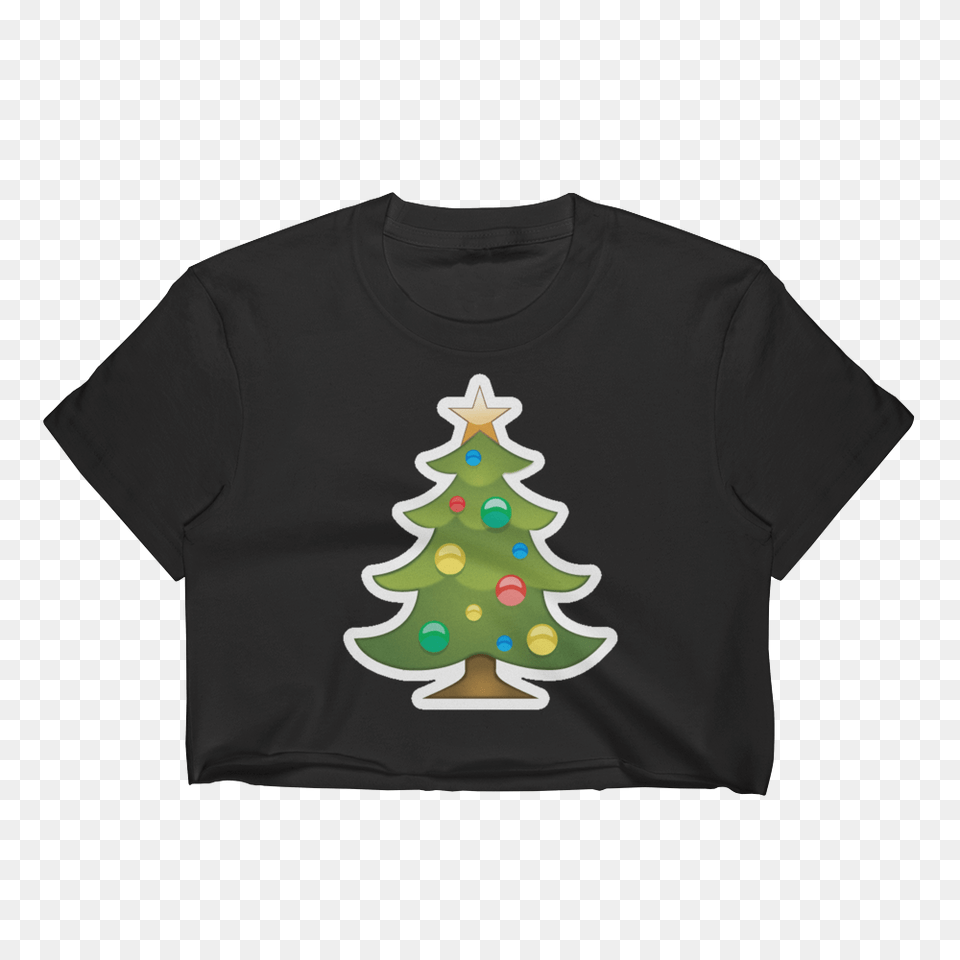Emoji Crop Top T Shirt, Clothing, T-shirt, Christmas, Christmas Decorations Free Png Download