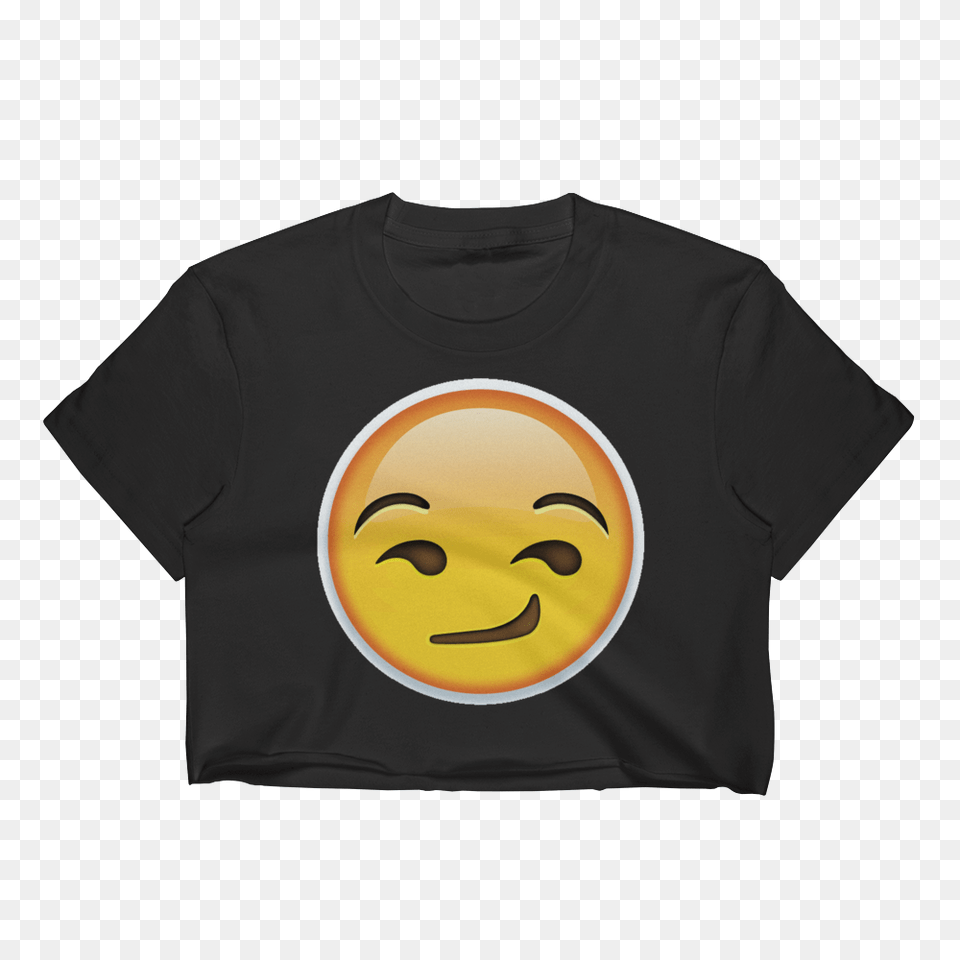 Emoji Crop Top T Shirt, Clothing, T-shirt, Face, Head Png Image