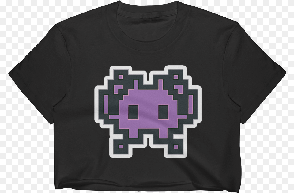 Emoji Crop Top T Shirt Pixel Gaming Emoji, Clothing, T-shirt, Qr Code Free Png Download