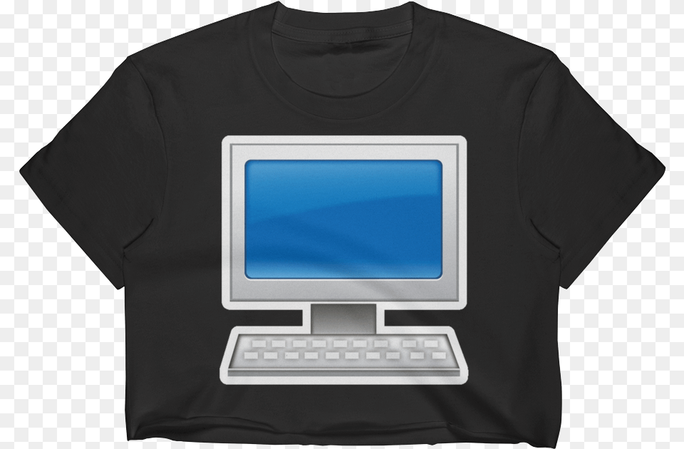 Emoji Crop Top T Shirt Screen, Clothing, Pc, Laptop, Electronics Png Image