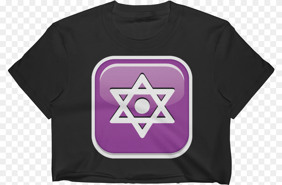 Emoji Crop Top T Shirt Triangle, Clothing, T-shirt, Symbol Png Image