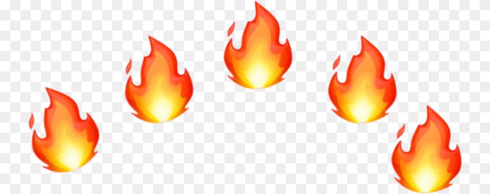 Emoji Crown Emojicrown Fire Hot Tumblrberilarts Fire Emoji Transparent, Flame Png Image