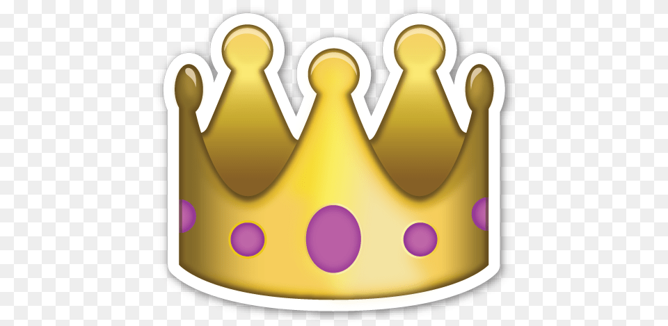 Emoji Crown Sticker, Accessories, Jewelry, Cake, Cream Free Png