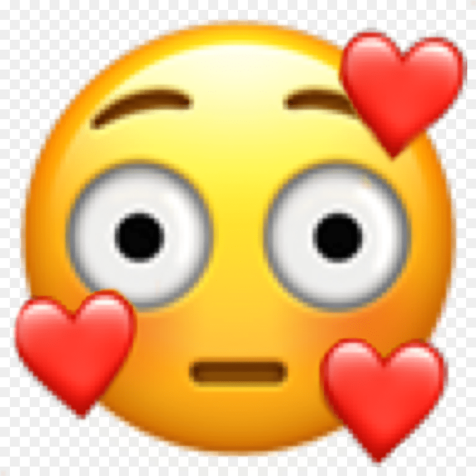 Emoji Crush Embarrassed Blushing Freetoedit Smiling Face With Three Hearts Emoji, Food, Sweets, Toy Png