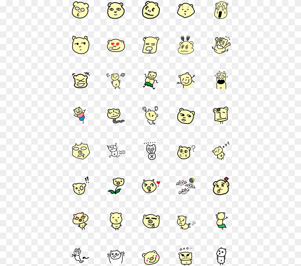 Emoji Doodles, Person, Face, Head, Text Png Image