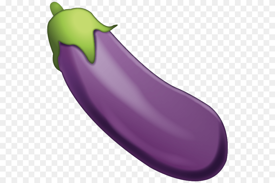 Emoji Download Eggplant Emoji, Food, Produce, Plant, Vegetable Png Image