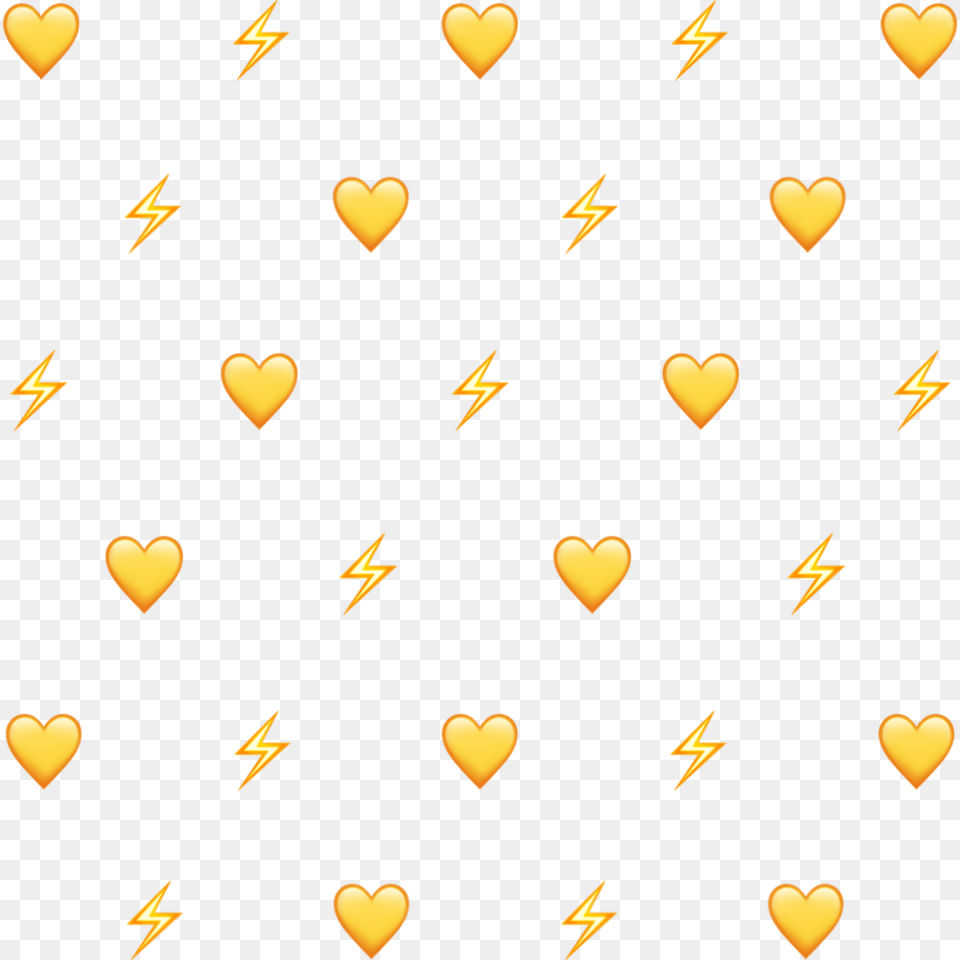 Emoji Emojibackground Hearts Yellow Emoji Yellow Hearts Clear Background Emoji, Heart, Lighting Png