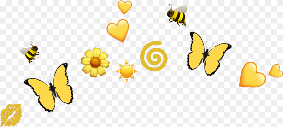 Emoji Emojibackground Photobooth Butterfly Emojiart, Animal, Fish, Sea Life, Bee Free Png
