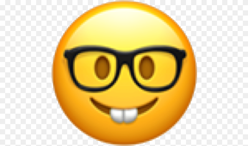 Emoji Emojicon Emote Face Emojiface Nerd Nerdy Nerd Face Emoji, Accessories, Glasses, Clothing, Hardhat Free Transparent Png