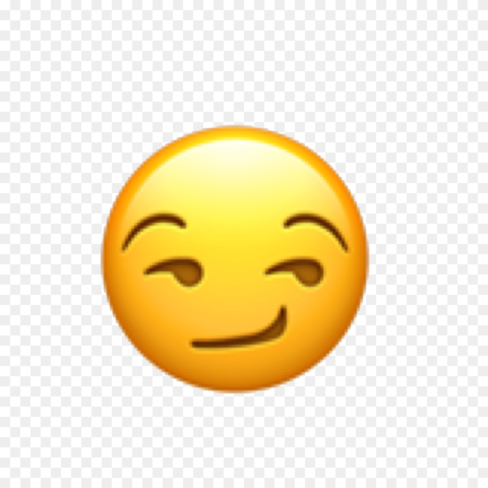Emoji Emojicon Emote Face Emojiface Smirk Smirking Smir, Nature, Outdoors, Sky, Sphere Png