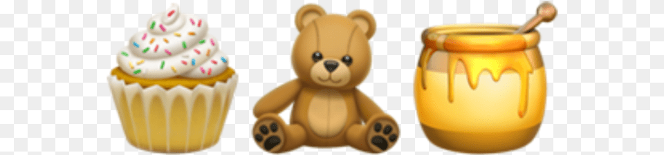 Emoji Emojis Combination Iphone Teddybear Teddy Buray, Birthday Cake, Cake, Cream, Dessert Free Png Download