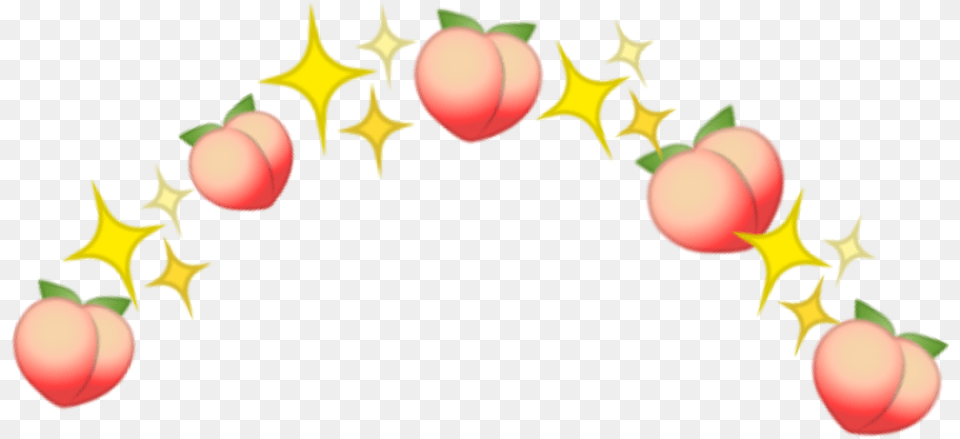 Emoji Emojis Emojicrown Crown Peaches Stars Emojipeach Peach Crown Emoji, Body Part, Mouth, Person Free Png Download