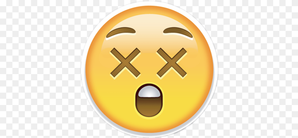 Emoji Emojis Emojisticker Emojiwhastapp Emojiedit Dizzy Face Emoji, Gold Free Png Download