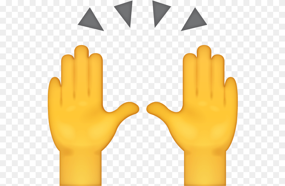 Emoji Emojis Handsup Up Clap Claps Iphone High Five Emoticon, Body Part, Clothing, Glove, Hand Png Image