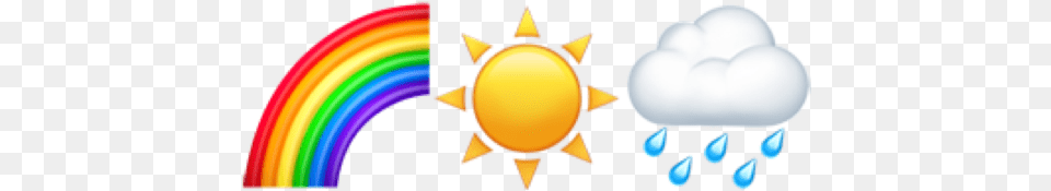 Emoji Emojis Rainbow Sun Rain Weather Awesome, Nature, Outdoors, Sky, Light Free Transparent Png