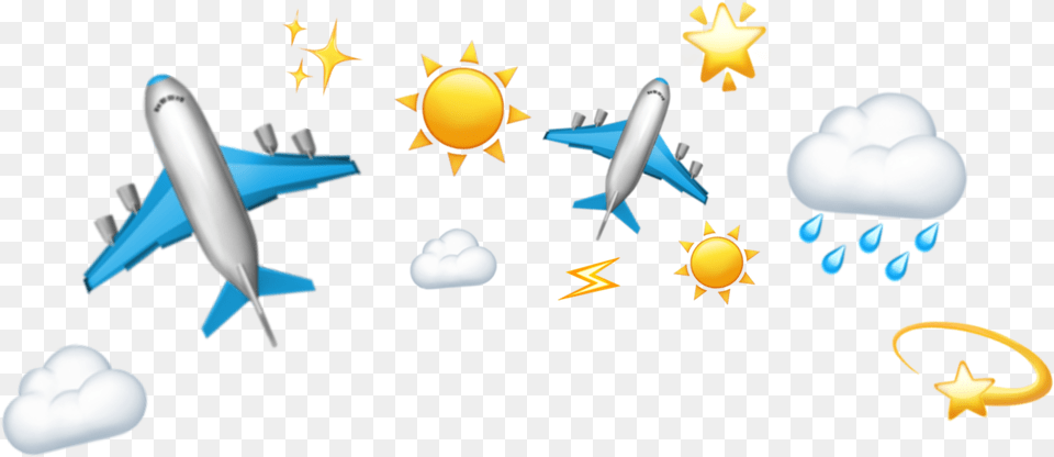 Emoji Emojistickers Emojicrown Stickers Crown, Aircraft, Airplane, Transportation, Vehicle Free Png Download