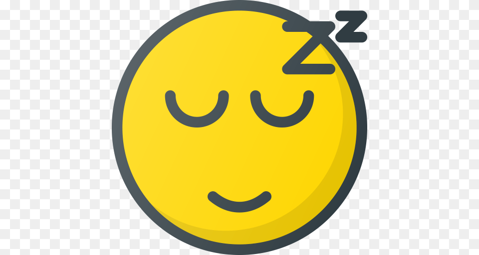 Emoji Emote Emoticon Emoticons Sleeping Icon, Symbol, Logo, Text, Sphere Png