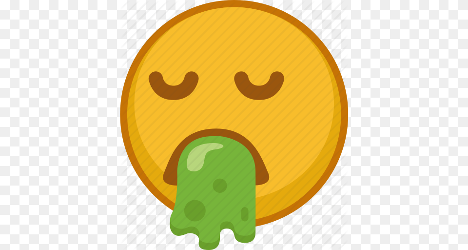 Emoji Emoticon Emoticons Expression Mood Smile Vomit Icon, Food, Sweets Png Image