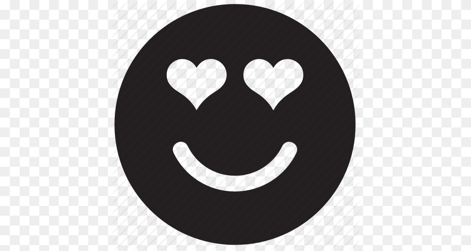 Emoji Emoticon Emotion Face Heart In Love Love Icon, Machine, Spoke Png