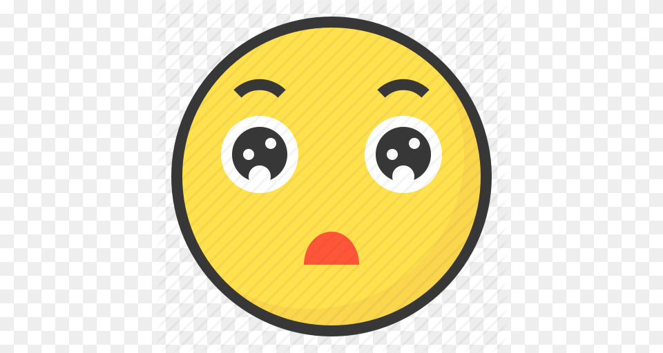 Emoji Emoticon Expression Face Impress Surprise Wow Icon, Disk Free Png