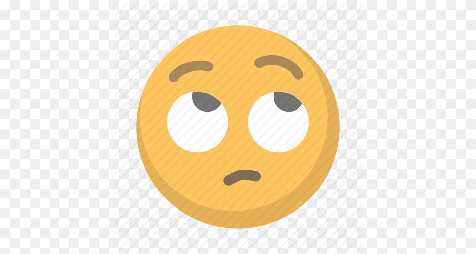Emoji Emoticon Eyes Face Roll Rolling Icon, Food, Sweets, Disk Free Png