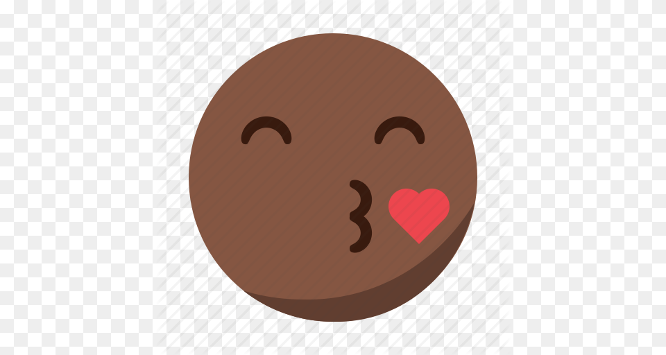 Emoji Emoticon Face Heart Kiss Icon, Food, Sweets Free Png Download