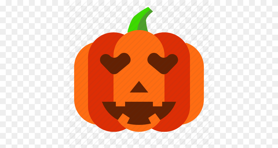 Emoji Emoticon Halloween Lantern Lovely Pumpkin Spooky Icon, Bell Pepper, Food, Pepper, Plant Free Png