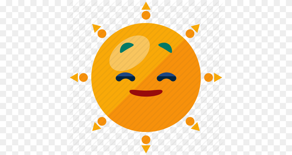 Emoji Emoticon Heat Smiley Summer Sun Icon, Art, Nature, Outdoors, Sky Free Png Download