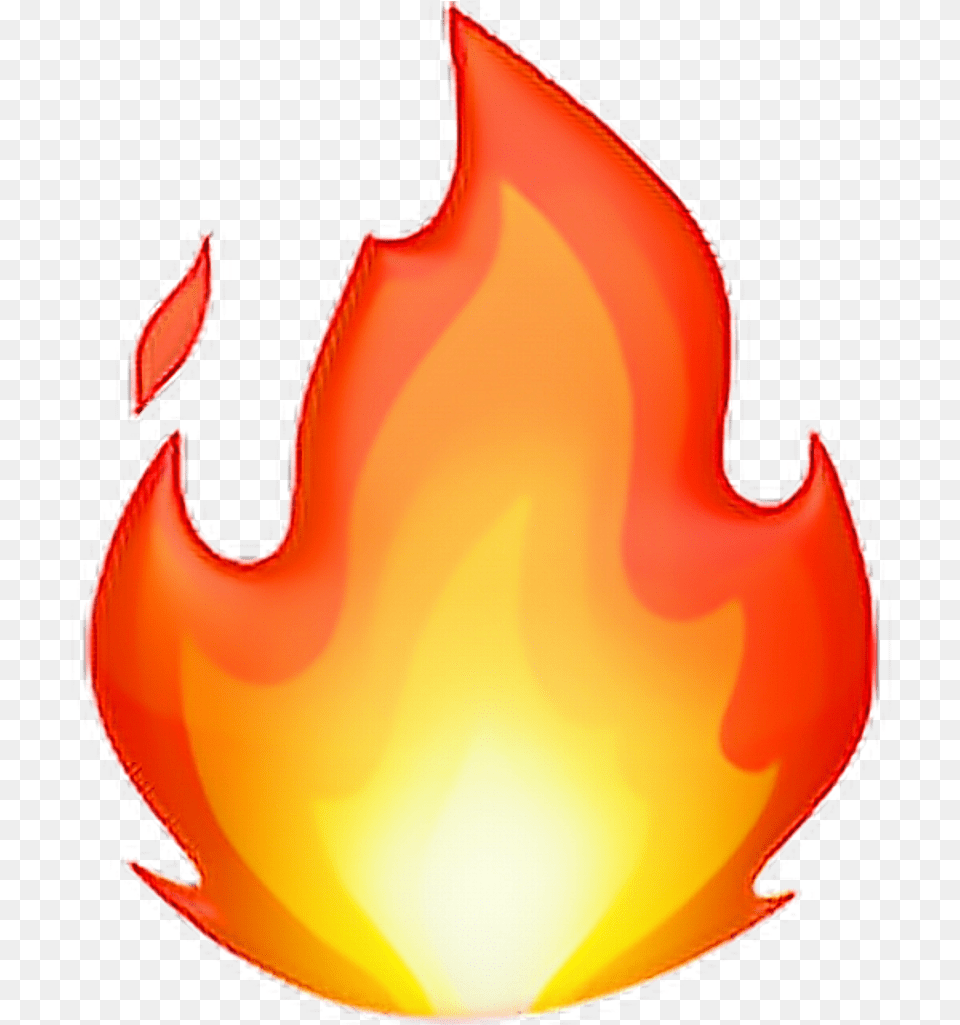 Emoji Emoticon Iphone Iphonee Iphone Fire Emoji, Flame, Leaf, Plant, Lamp Png Image