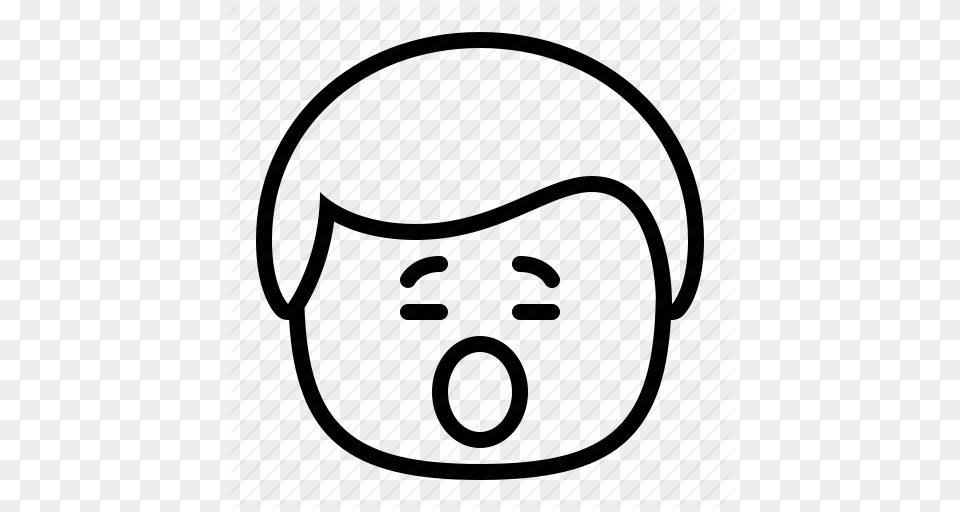 Emoji Emoticon Man Smiley Tired Yawn Icon, Photography Png Image