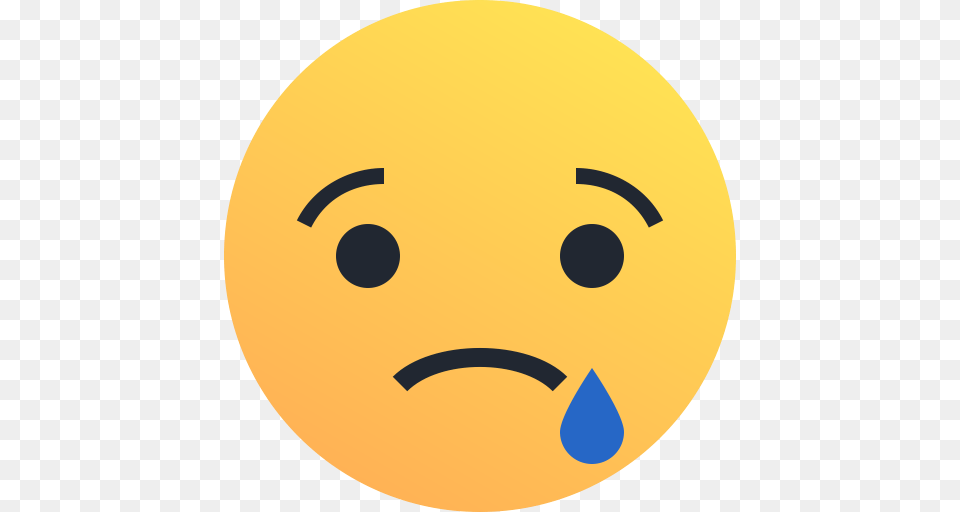 Emoji Emoticon Reaction Sad Tear Icon, Astronomy, Moon, Nature, Night Free Png Download