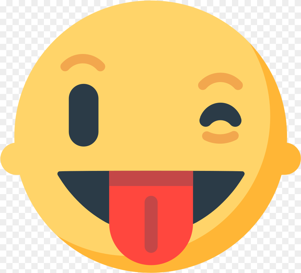 Emoji Emoticon Wink Tongue Smiley Winking Face With Tongue Emoji, Gold, Head, Person, Astronomy Free Transparent Png