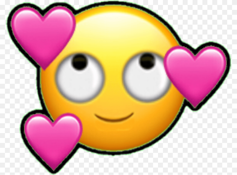 Emoji Emoticono Emoticon Cara Enamorado Corazon Corazon Falling In Love Emoji, Toy, Food, Sweets Free Transparent Png
