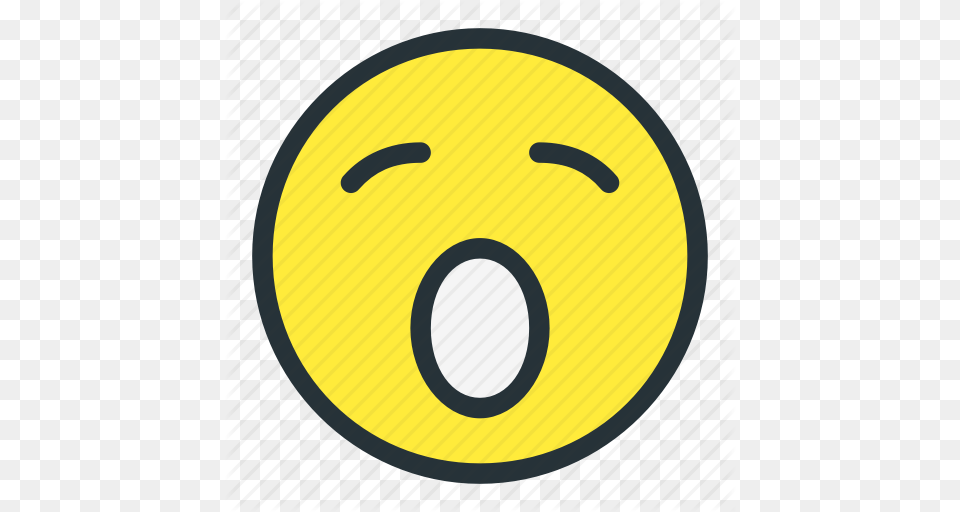 Emoji Emoticons Face Lazy Shocked Smiley Icon, Disk Free Transparent Png