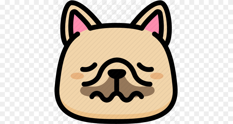 Emoji Emotion Expression Face Feeling French Bulldog Nervous, Bag, Animal, Pet, Canine Png Image