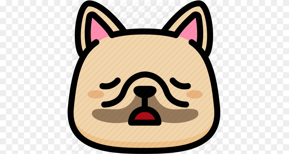 Emoji Emotion Expression Face Feeling French Bulldog Tried Icon, Bag, Animal, Pet, Canine Free Png