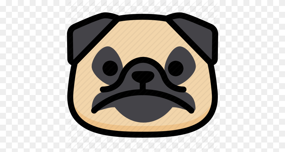 Emoji Emotion Expression Face Feeling Pug Sad Icon, Snout, Head, Person, Disk Free Transparent Png