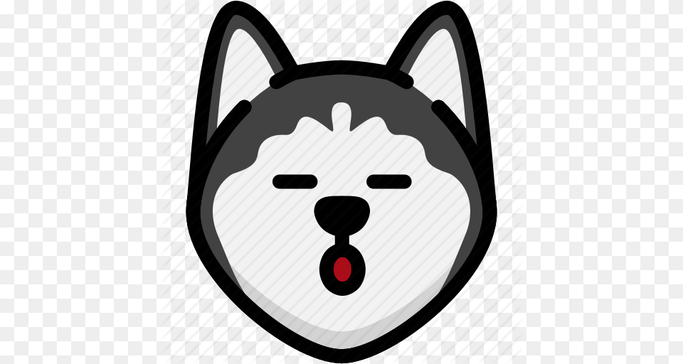 Emoji Emotion Expression Face Feeling Siberian Husky, Machine, Wheel Free Png Download