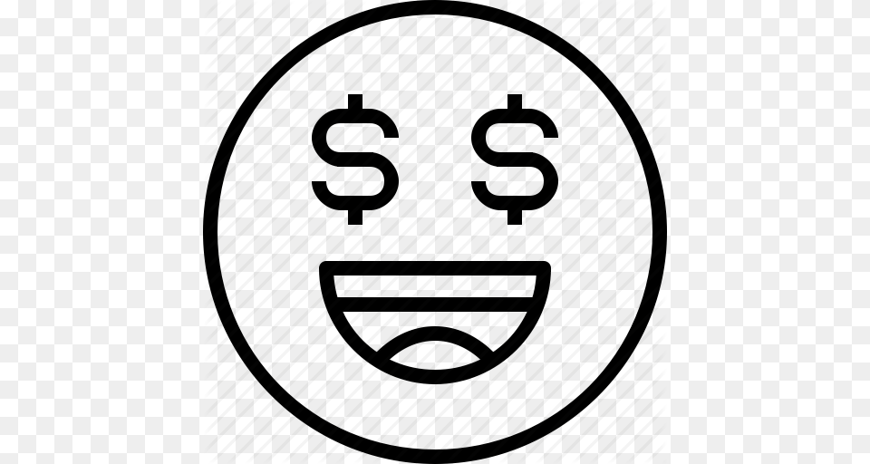 Emoji Emotion Face Money Status Icon Png