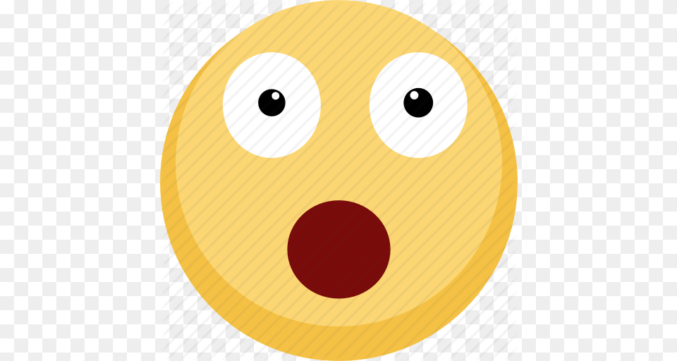 Emoji Emotion Facebook Smile Wow Icon, Disk, Food, Sweets, Sphere Png
