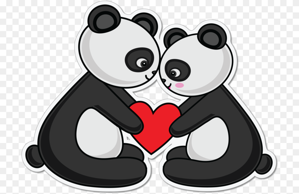 Emoji Enamorado Panda Love Png Image