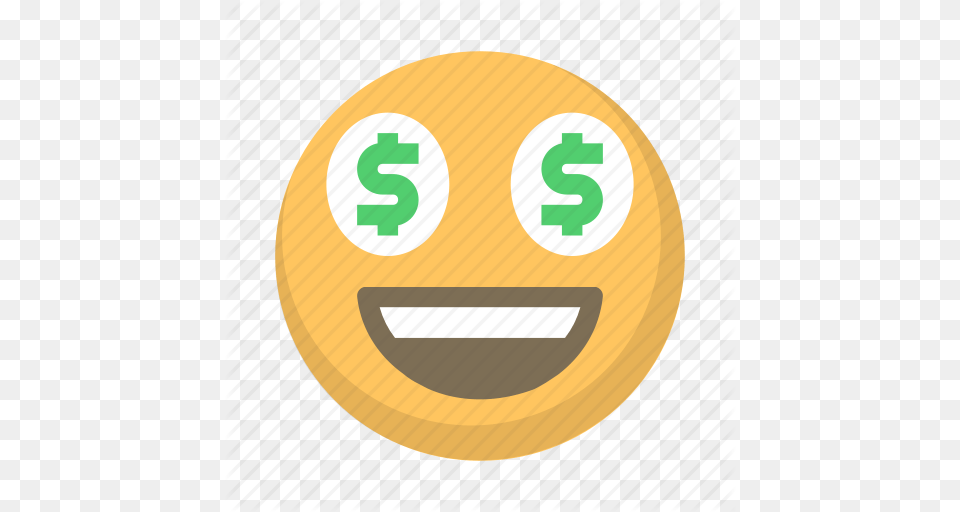 Emoji Eyes Face Greed Money Rich Icon, Number, Symbol, Text, Disk Png