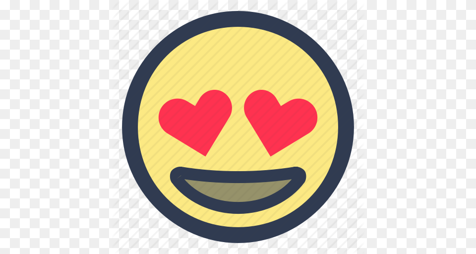 Emoji Eyes Heart Icon, Logo, Symbol, Disk Png Image