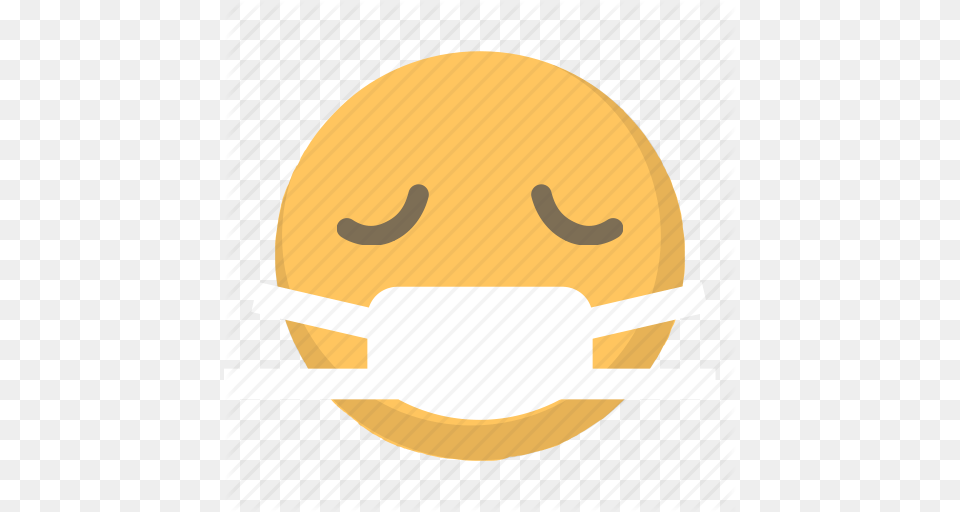 Emoji Face Flu Ill Mask Medical Sick Icon, Cutlery, Fork, Cup, Meal Png