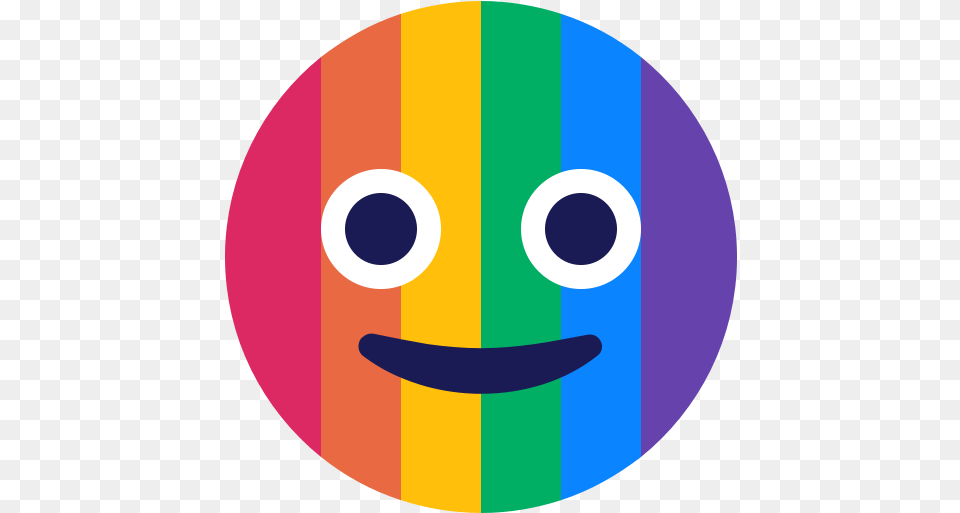 Emoji Face Lgbt Rainbow Icon Circle, Disk Free Png Download
