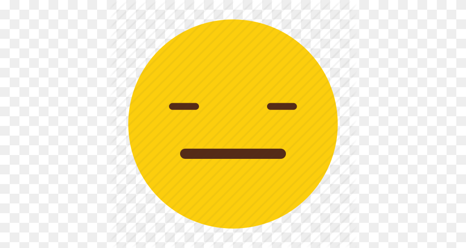 Emoji Face Neutral Smiley Icon Png