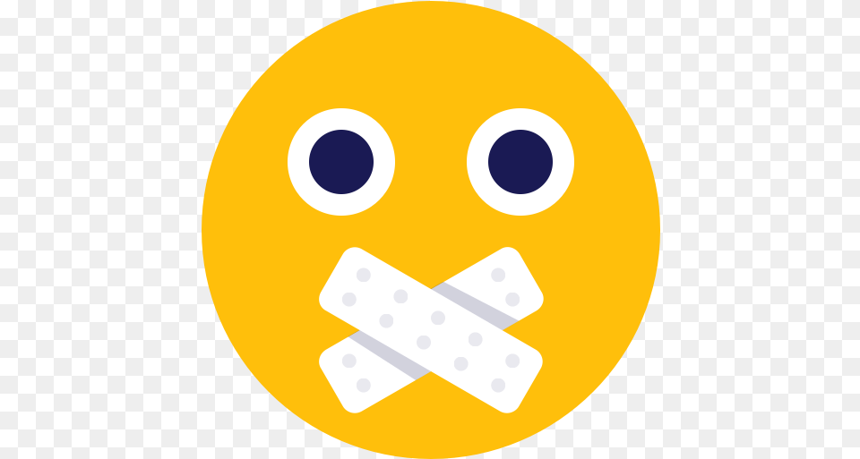 Emoji Face No Talk Icon Circle, Disk, Domino, Game Free Png