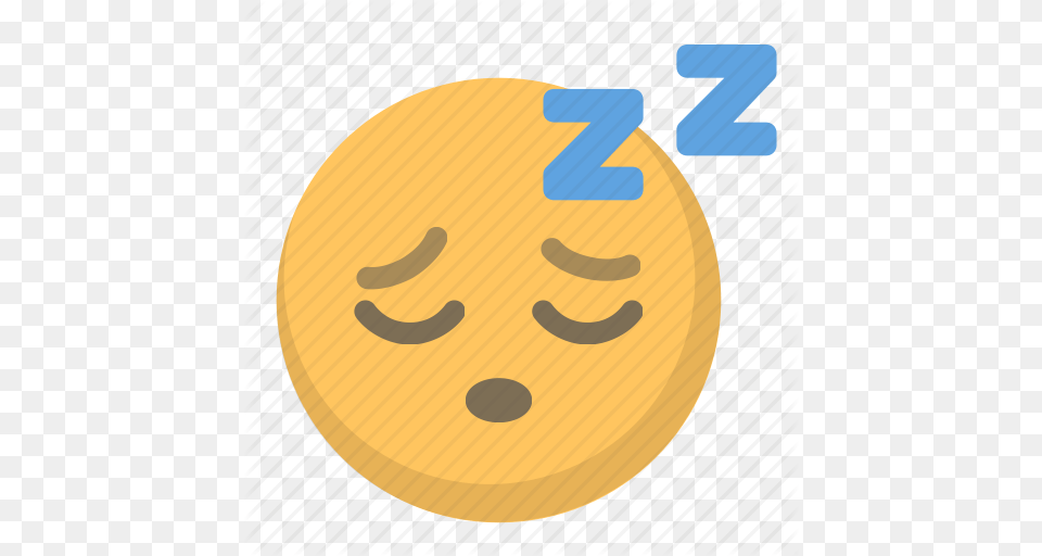 Emoji Face Sleep Sleeping Snore Tired Zzz Icon, Food, Sweets, Cookie Png Image
